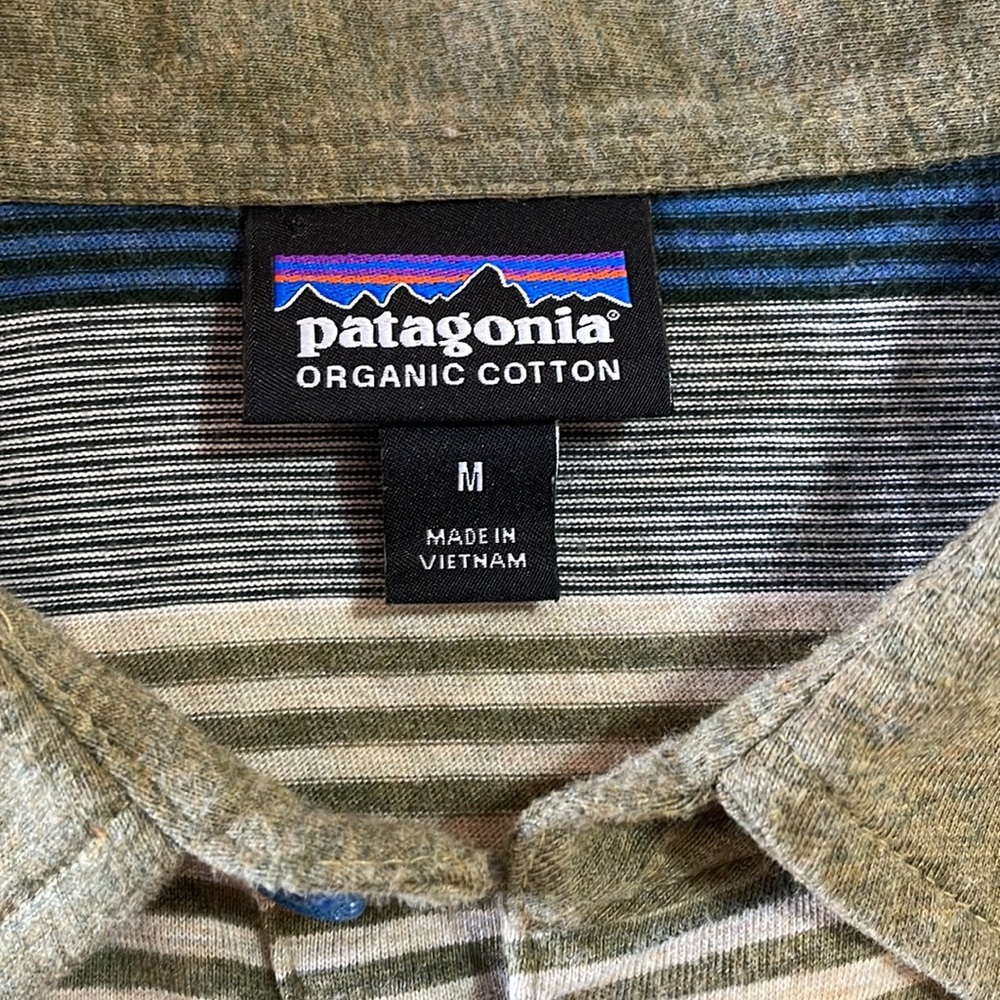 Patagonia Organic Cotton Striped Polo Shirt - Multi Colored - Picture 3 of 14